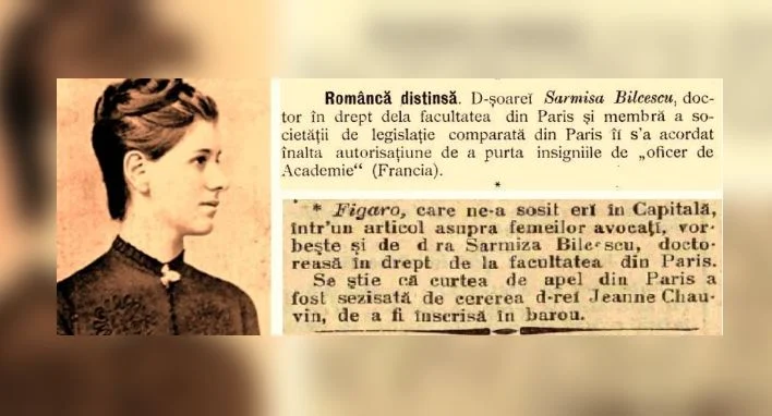 Sarmiza Bîlcescu, prima femeie doctor în drept din lume